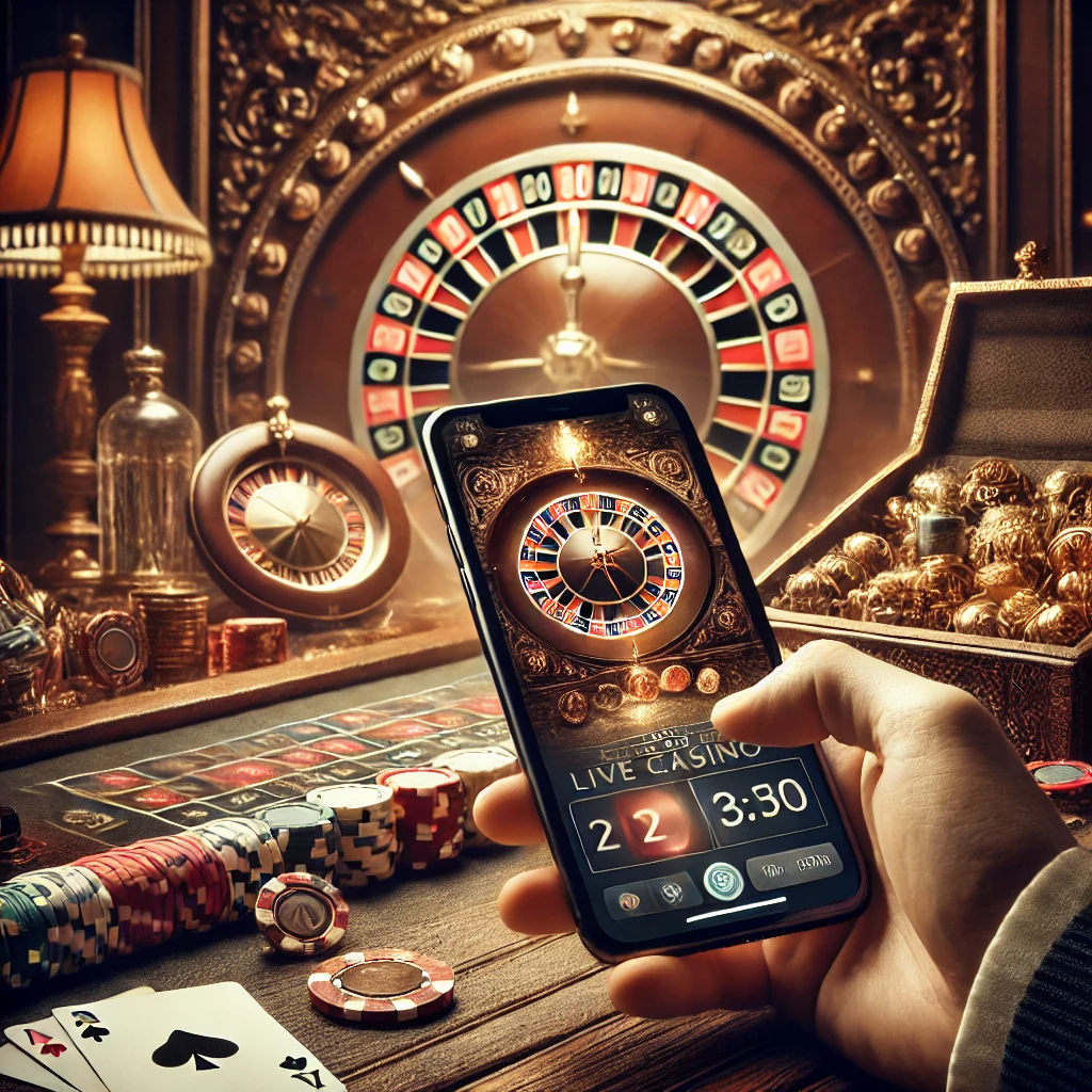 Spela live casino i mobilen